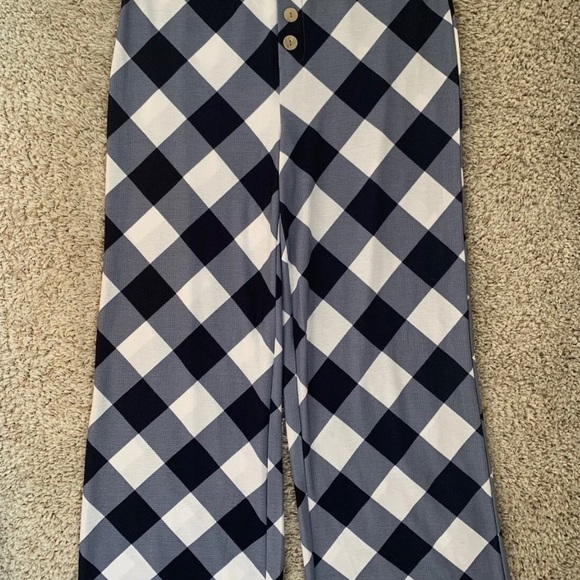 Cato Blue & White Checkered Pants NWT - Picture 2 of 9